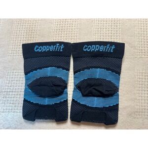 NWOT Copper Fit Compression‎ Knee Sleeves Support Braces Pair Blue Black